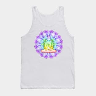 Color Mandala with Buddha Tank Top